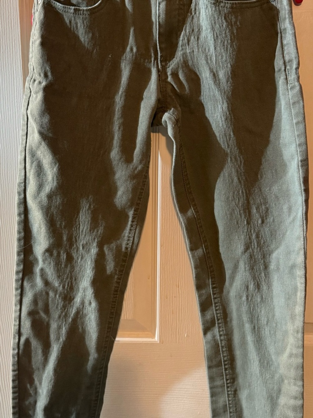 Men's Skinny Jeans in Olive Green
